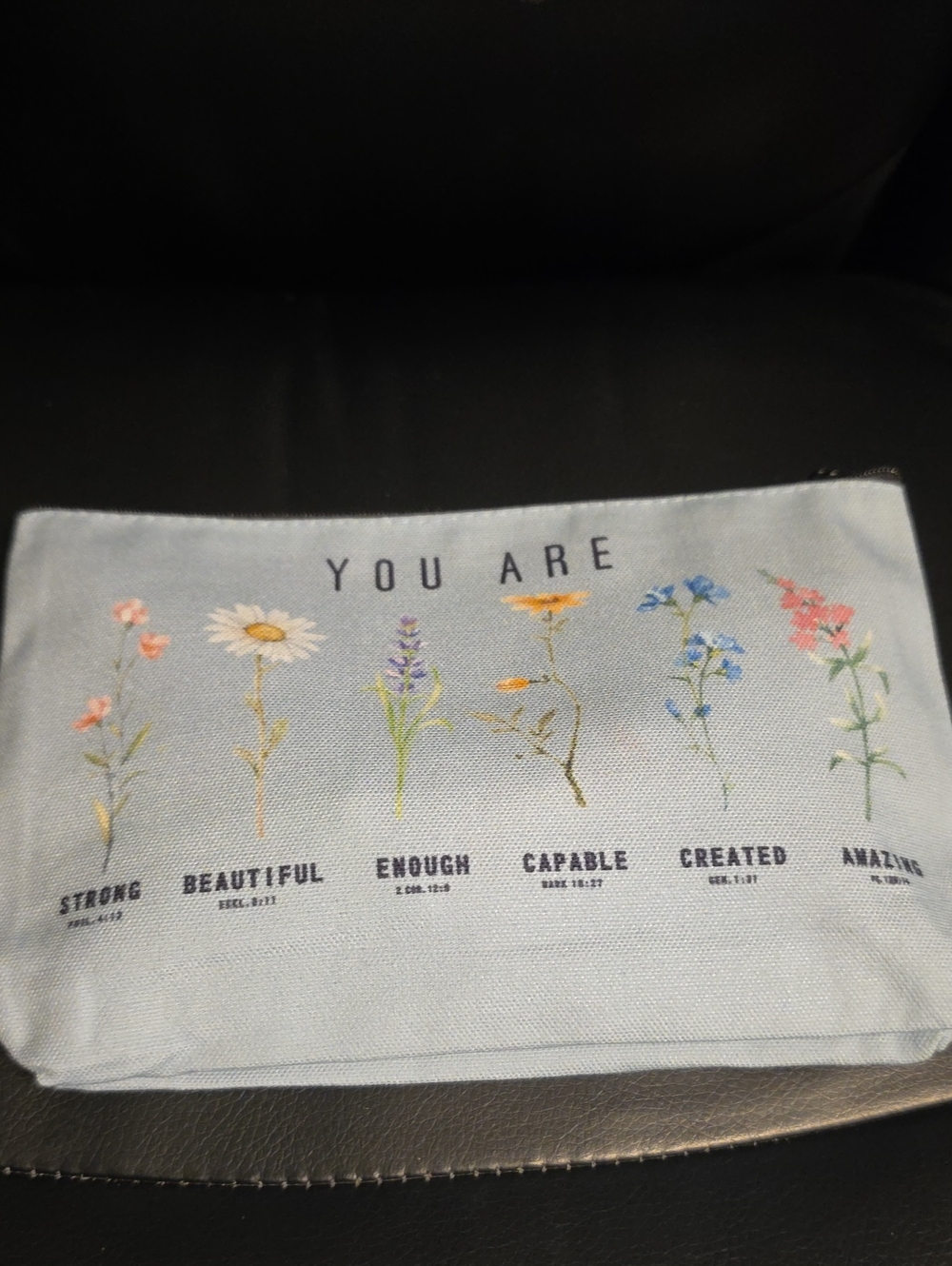 You Are Floral Canvas Cosmetic Pouch - Various 5 Piece Bundle - Picture 2 of 3